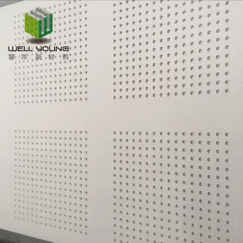 Decorative Sound Absorbing Panels Perforated Gypsum Board Buy Gypsum Ceiling Board Acoustic Perforated Gypsum Board Sound Absorption Gypsum Board