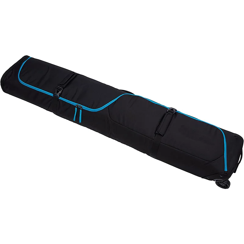 165cm Round Trip Snowboard Roller Bag Deluxe Padded Ski Bag Single