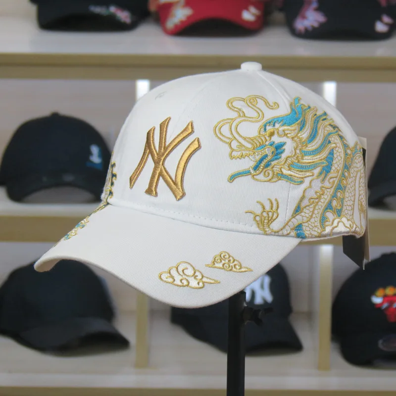 Chinese Dragon Pattern Limited Edition Ny Embroidery Baseball Hat For ...