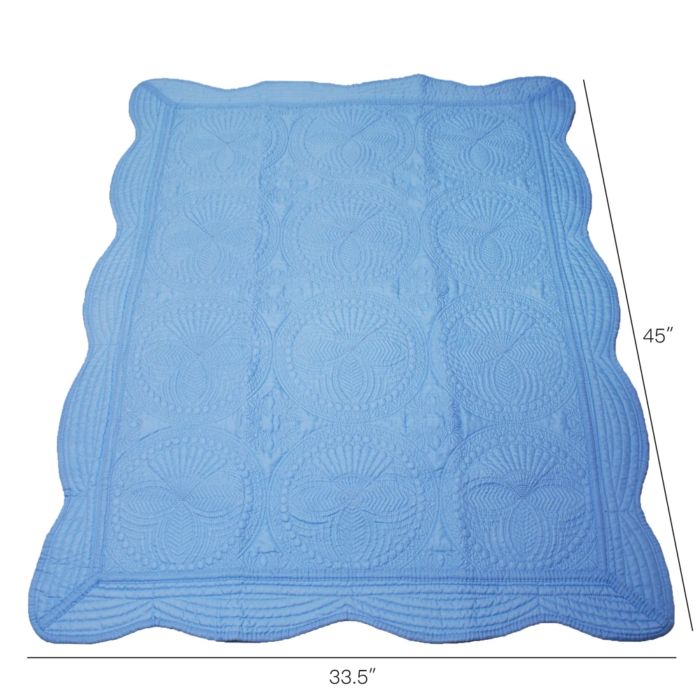 Baby Blanks Blanket Lightweight Cotton Quilt Seasons Round Embossed Stitching Baby Blanket