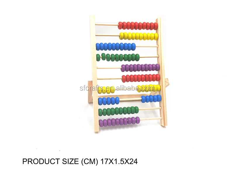 Rainbow Math Toy Large Beads Abacus 