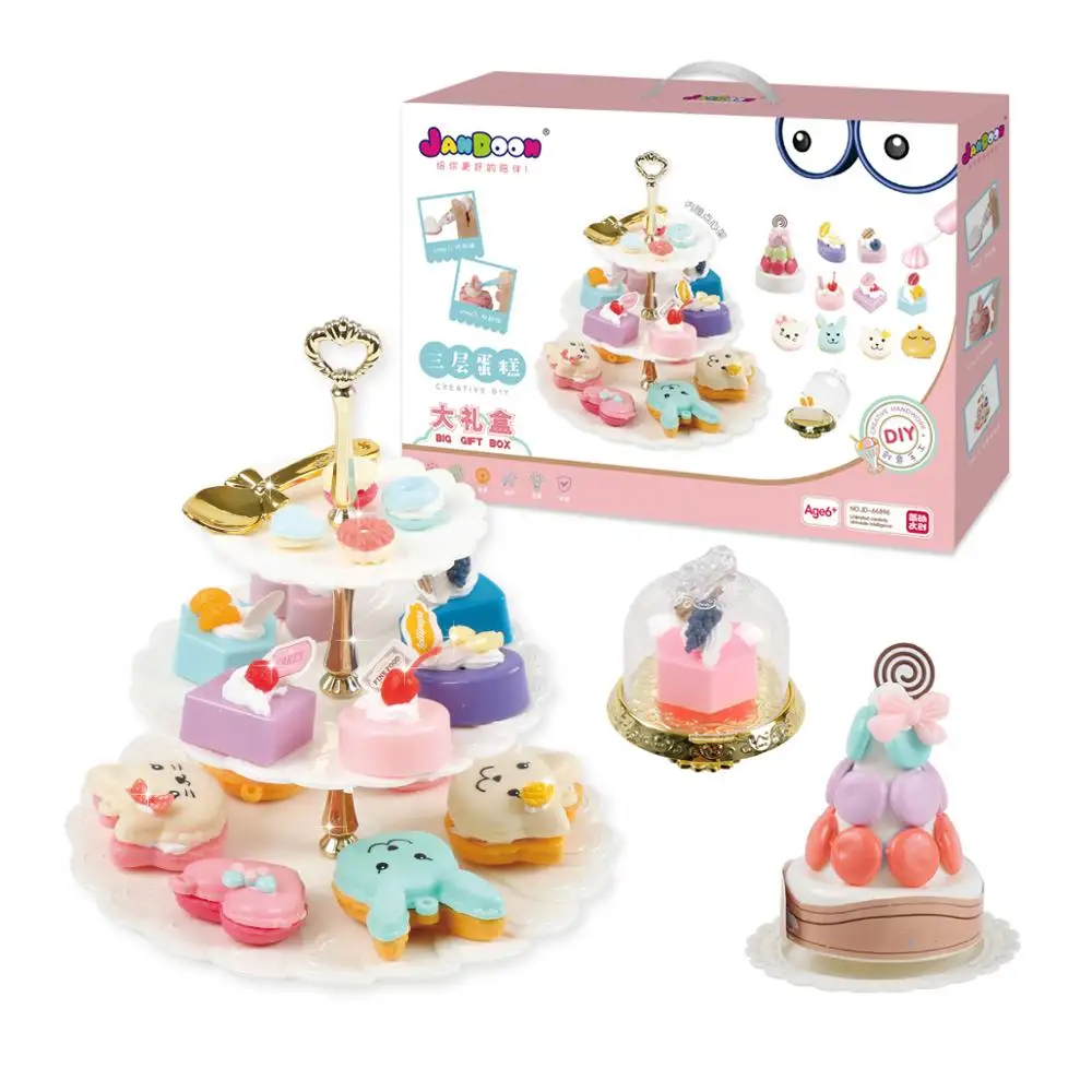 Jandoon Popular Luxury Little Girls Play Kitchen Diy Kit Plastic