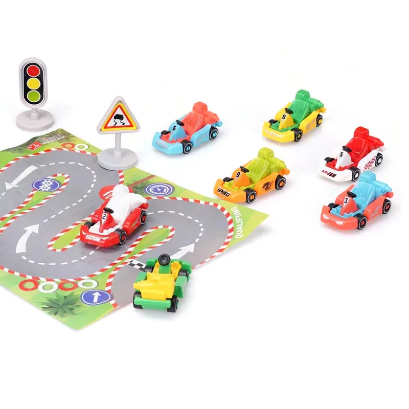 Ept Kids Educational Traffic Light Sign Toys Small Kids Car Mat Sets
