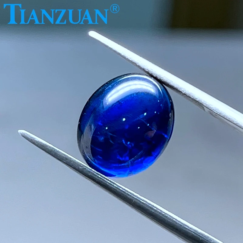 Loose Sapphire Cabochon Matched Pair in Strong high quality Blue Colours and Freeform Shapes