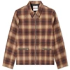 Custom Mens plaid colorblock flannel bomber jacket mens check collar zip closure shirt