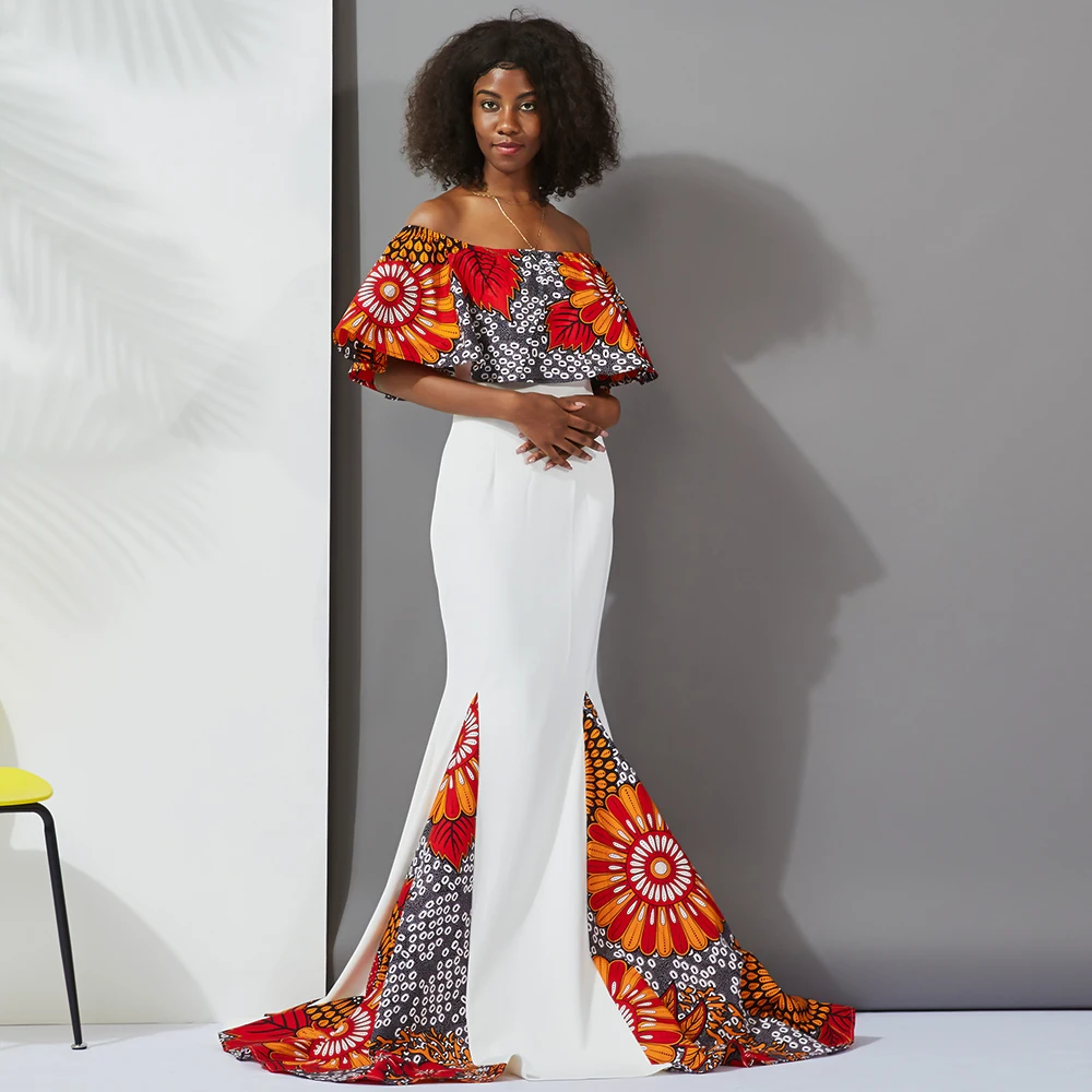 Wholesale Fashion African Women Kitenge Print Designs Traditional Dinner Dress Africa Clothing Evening Dresses For Women From m.alibaba