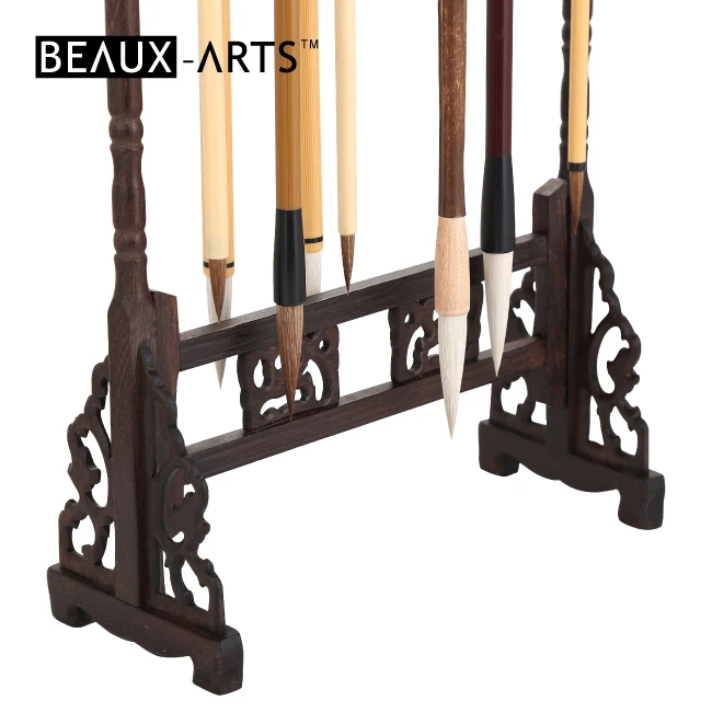 Elegant Mahogany Chinese Calligraphy Brush Hanger Brush Holder Buy