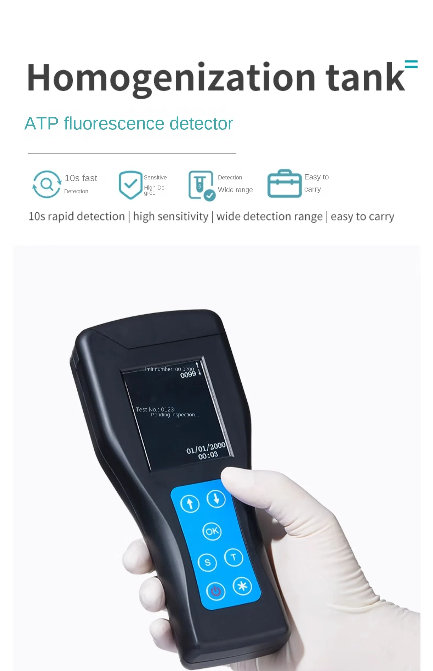 Bkmam ATP Fluorescence Detector Rapid Microbial Detection Total ...