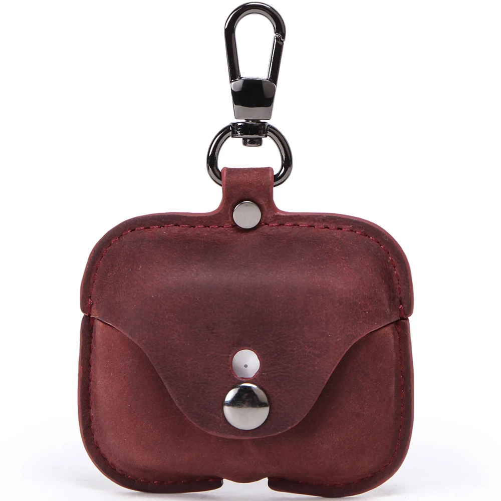 Contact de nouveau airpod housse de protection v&eacute;ritable couverture en cuir et peau pour airpod &eacute;tui de charge Rouge femmes utilisent en gros prix - ANKUX Tech Co., Ltd