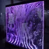 China supplier Luxury customized acrylic lighting water bubble wall led waterfall bubble wall for Restaurant and bar