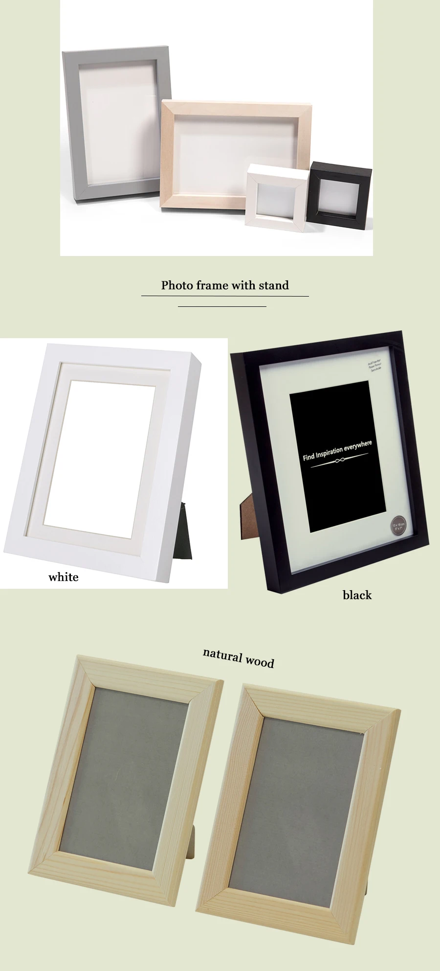 Rustic Oak Picture Photo Poster Frames Multiple Sizes A1 A2 A3 A4 20x16 16x12