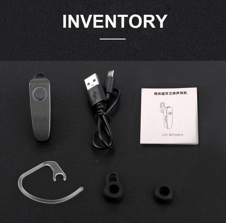 hands free business bluetooth headset V5.0 single earphone stereo truck driver bluetooth communication headphone wireless - ANKUX.COM