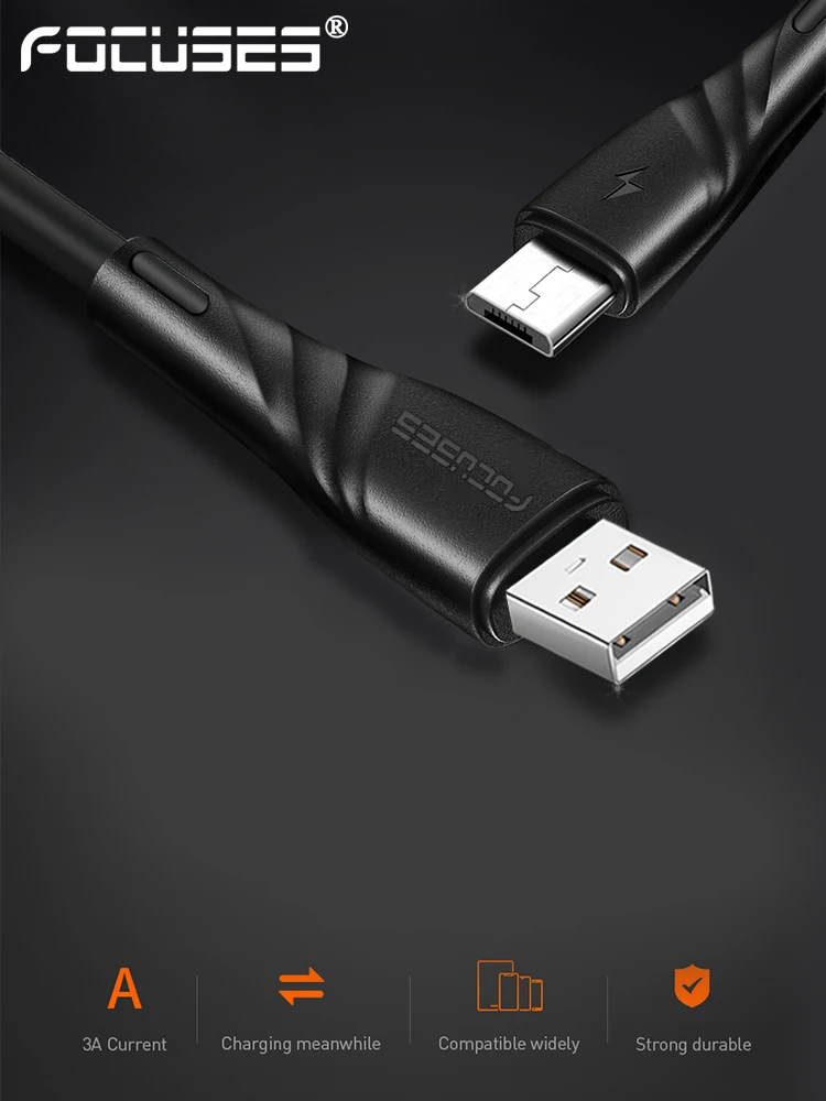 Focuses chargeur cable micro-b usb flash 2m to micro usb tipo c pra multipuerto usb tipo c charging cord cable charger micro - ANKUX.COM