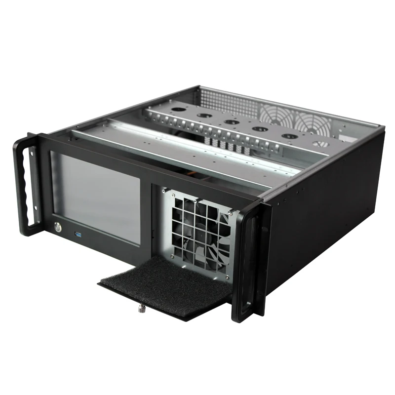 Manufacture 4u 19inch Industrial Computer Workstation Server Case With Lcd Screen Server Chassis