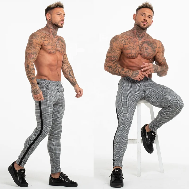 mens fashion plaid pants