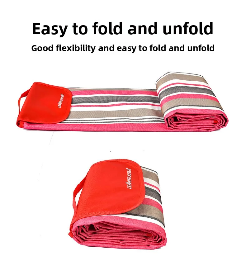 Waterproof Water-Proof PVC Outdoor Picnic Mat Thick Oxford Cloth for Parks and Lawns Widened Enlarged Portable Camping Mat