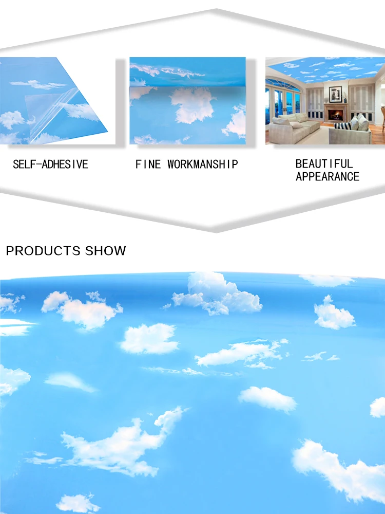 3D Stereo Blue Sky White Clouds Natural Landscape Photo Wallpapers