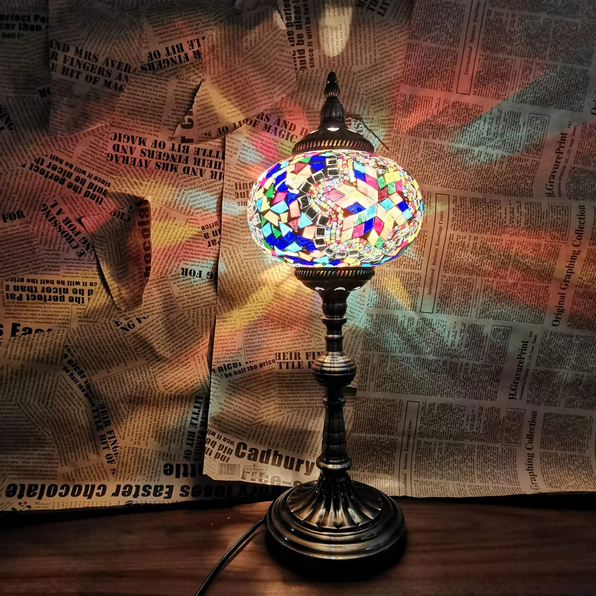 National Style Table Lamp Living Room Bedroom Restaurant Table Lamp