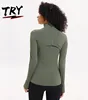 Athletic women yoga gym athletic jacket running women yoga wear zipper long sleeve fitness yoga coat