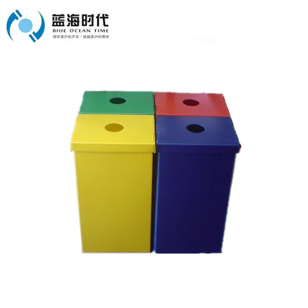 Foldable Pp Corflute Plastic Cardboard Trash Can Corrugated Plastic