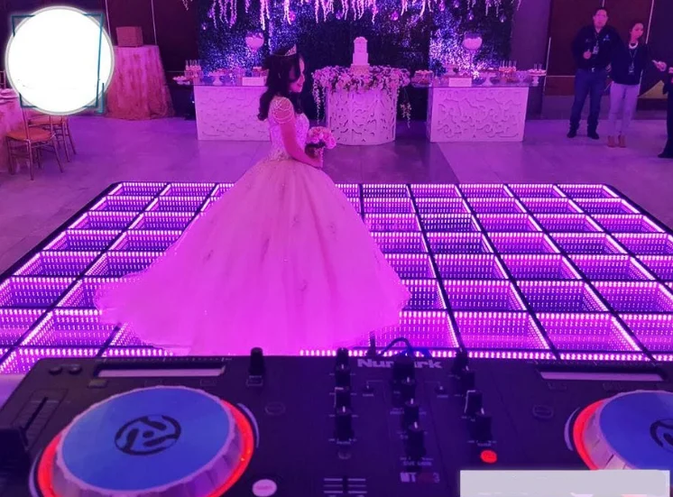 Led Stage Lighting Dmx Rgb Color 3d Infinity Mirror Led Dance Floor For