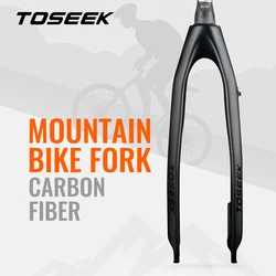 Toseek Black T800 Full Carbon Fiber fork 26 27.5 29 Mtb Bicycle Fork Price Mountain Carbon Front Bike Fork