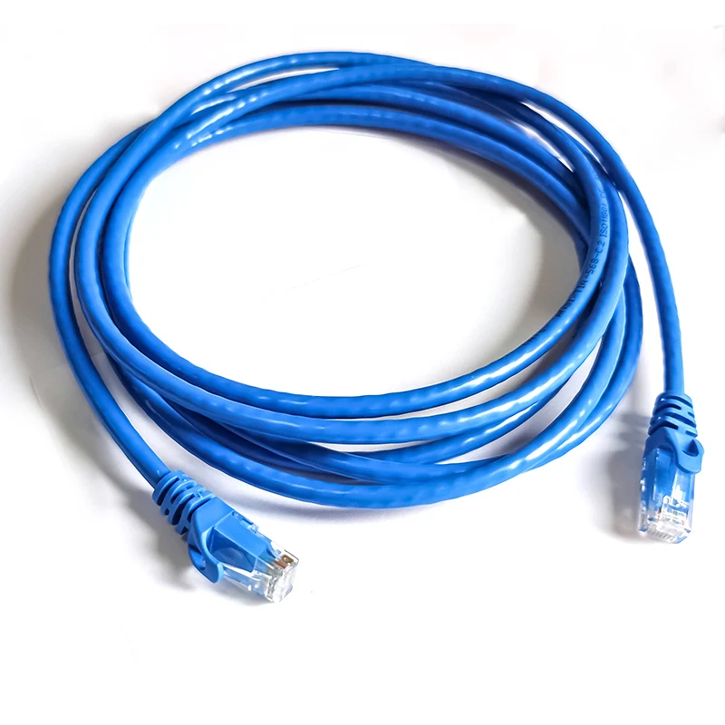 Blue Cable Pure Copper Cat6 Cable Rj45 Lan Utp Cat 6