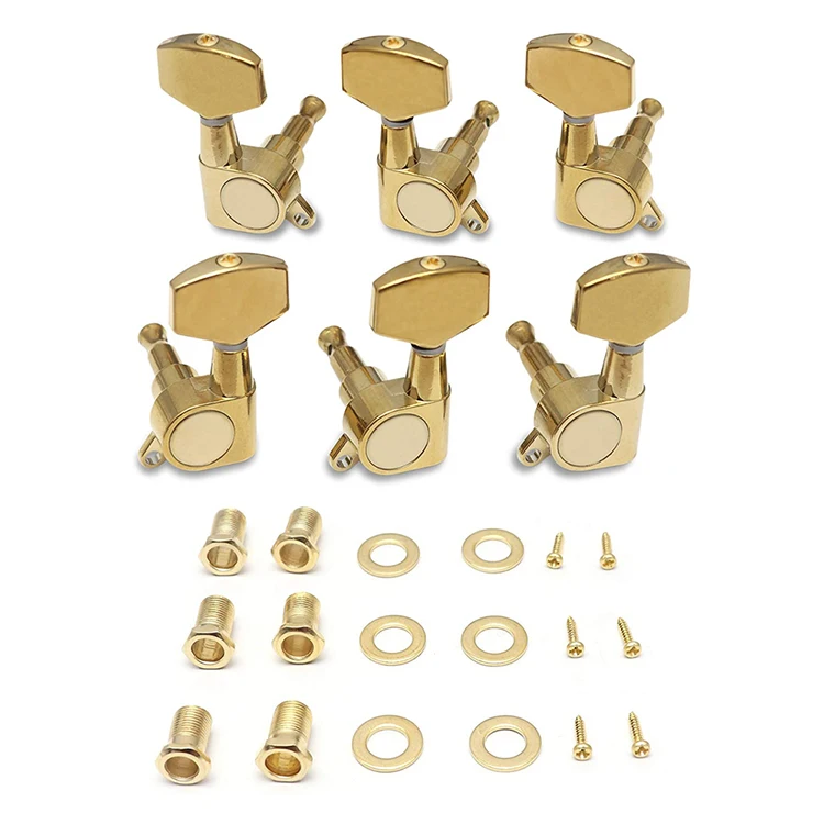 Gold Guitar Parts Tuning Pegs Keys Tuners Machine Heads Electric Acoustic 3R3L 