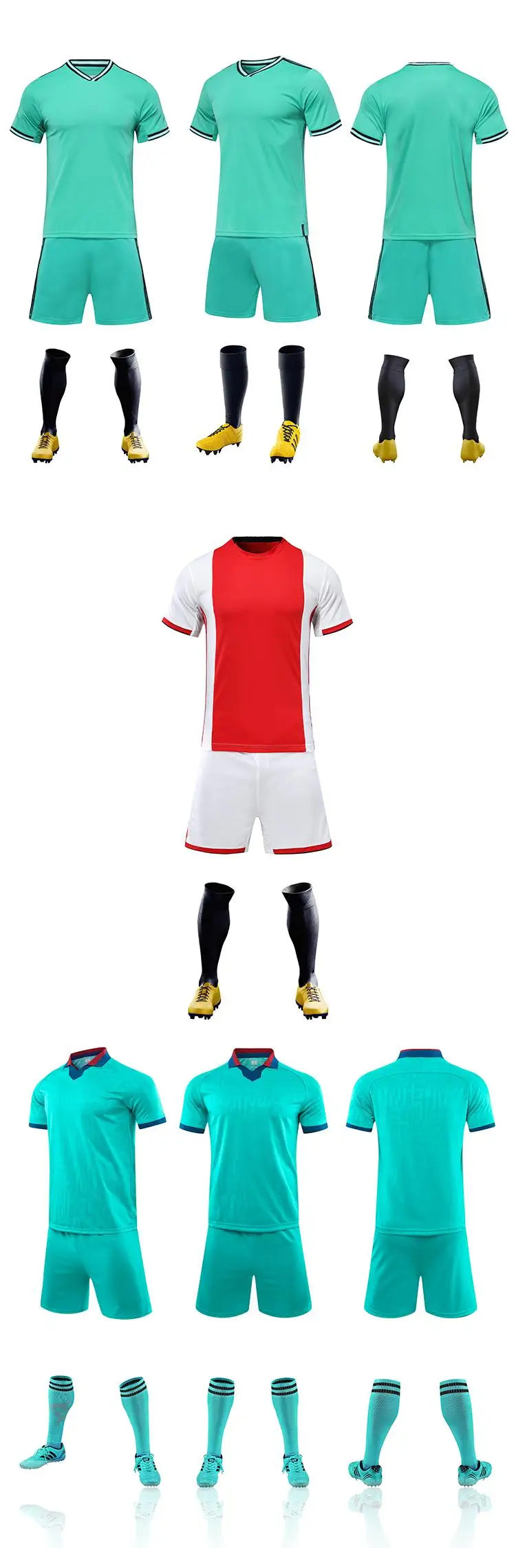 20222023 Foot Ball Uniform Double Sided Football Jersey Design Your