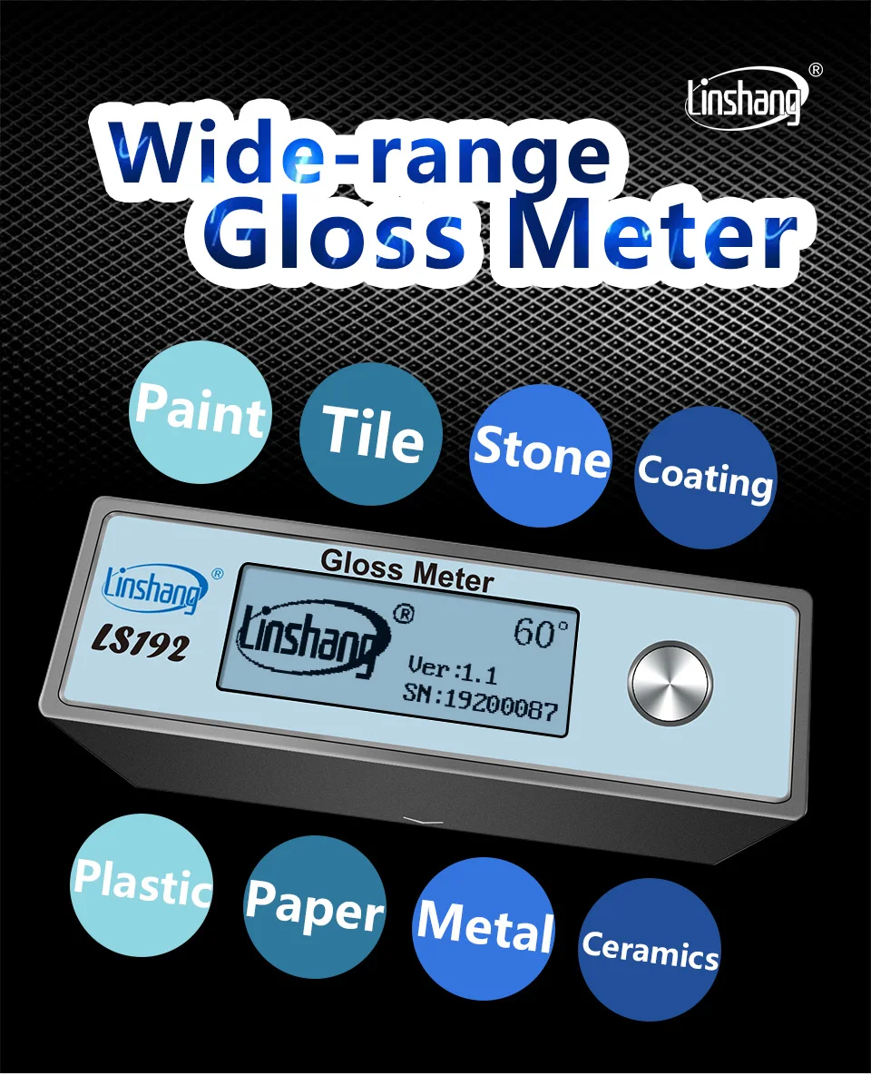 Ls192 Glossmeter Gloss Tester Paint Gloss Meter For Plastic Metal