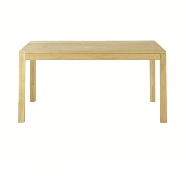 Event rental use rectangular oak wood dining table