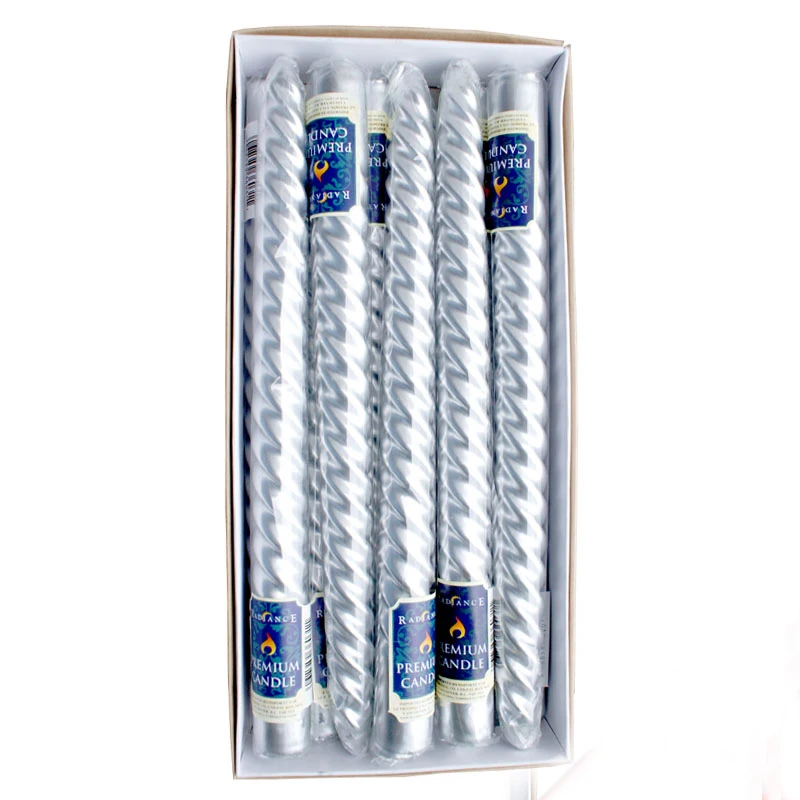 2020 New Spiral Twist Taper Candle In Bulk Table Wedding Spiral Long