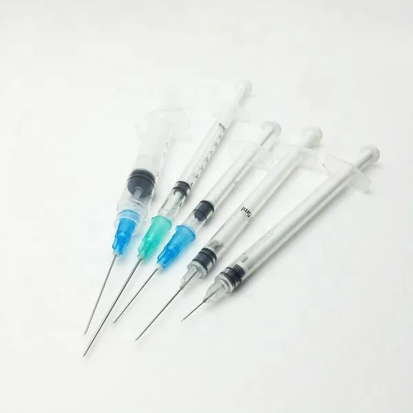 
Greatcare medical disposable manufacturer supplies non reusable injector syringe auto disable injection syringe 