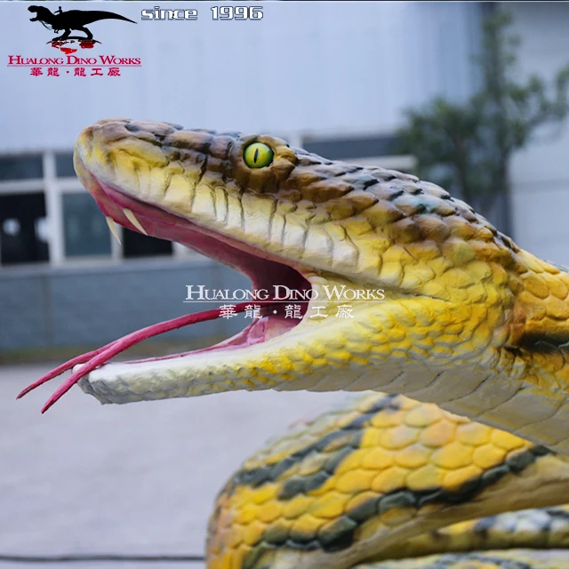 Theme Amusement robot animal snake model with cheapest price
