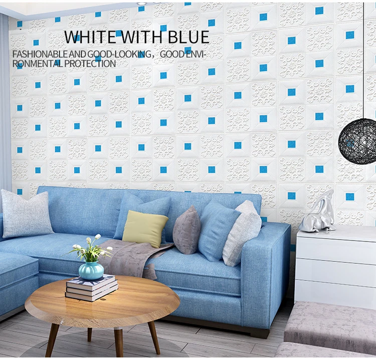 Hot sale interior PE foam wallpapers washable wallpaper brick decoration 3d foam wall sticker wall panels