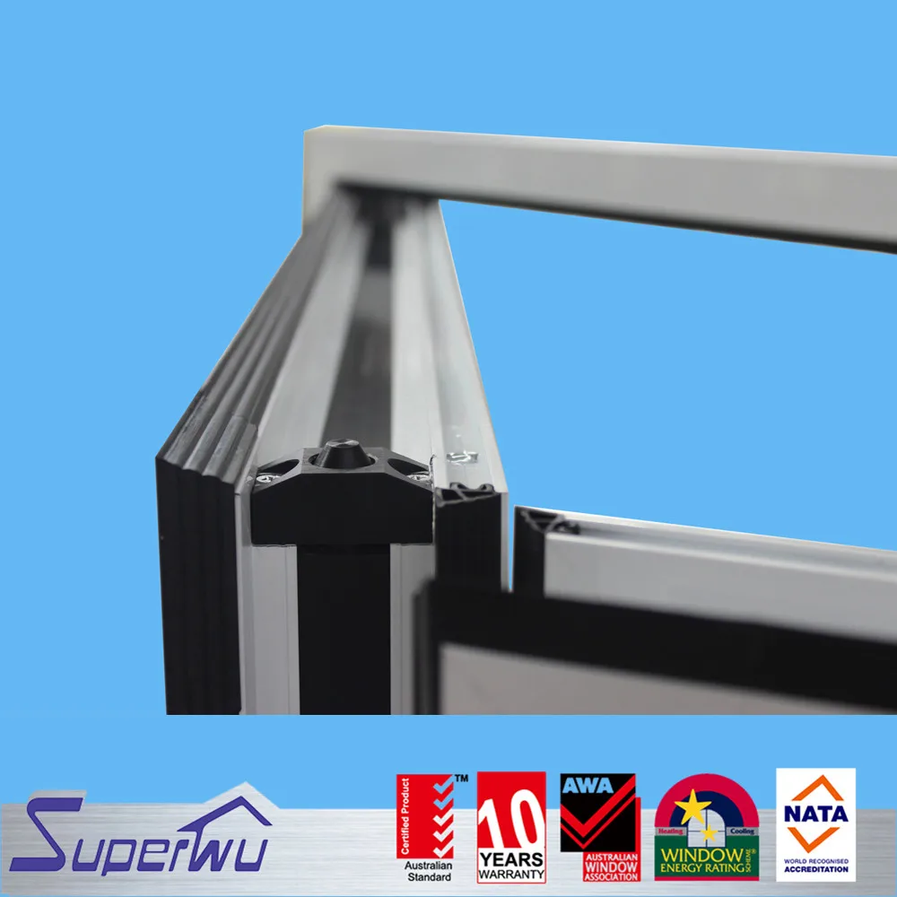 Factory price aluminium double glazed folding window AS2047 standard Australia market
