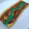 Customize wooden art epoxy river resin table with in stock