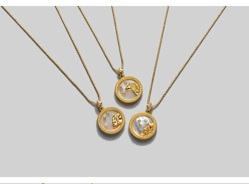 product-BEYALY-Birthday Zodiac Jewelry, 925 Silver Latest Horoscope Necklace Designs-img-1