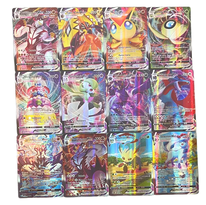 Italian Pokemon Tcg Cards Ultra Rare Included - Gx Vmax + Holos Pokemon ...