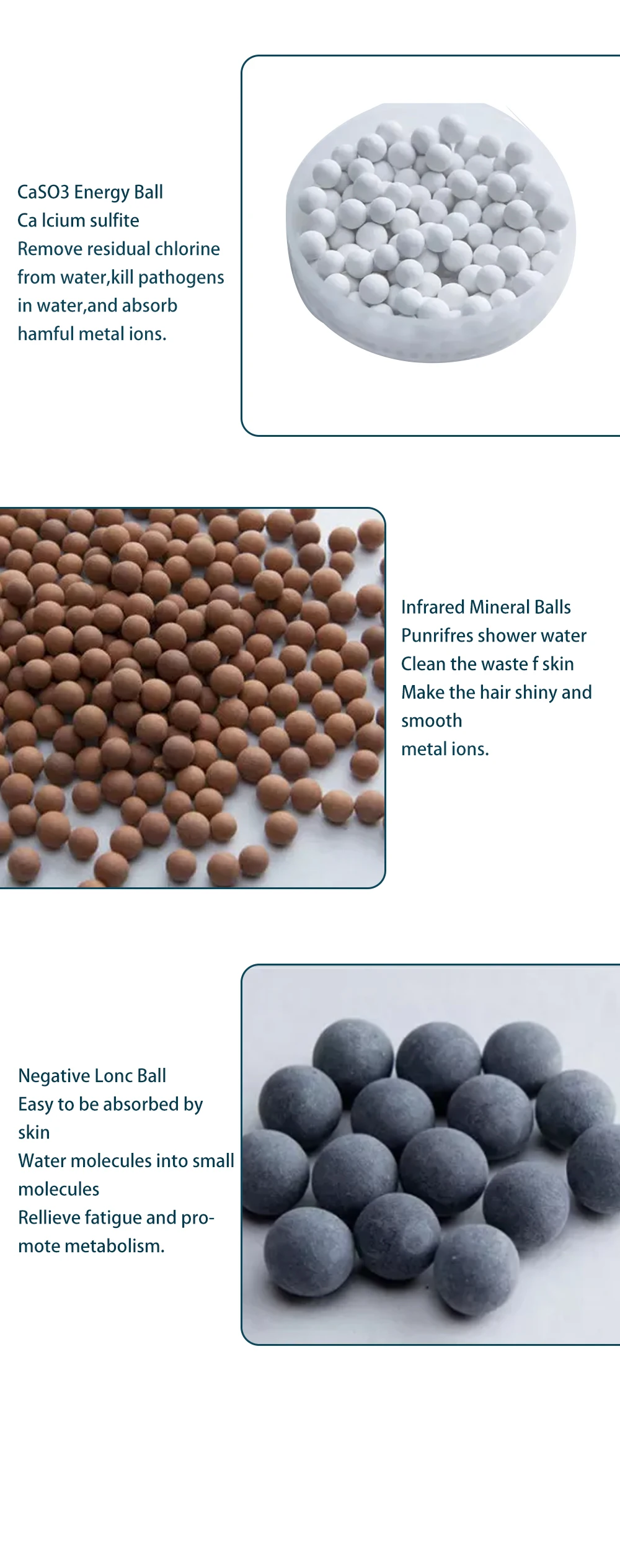 Oem High Pressure Removes Chlorine Mineral Stone Anti Bacterial Shower