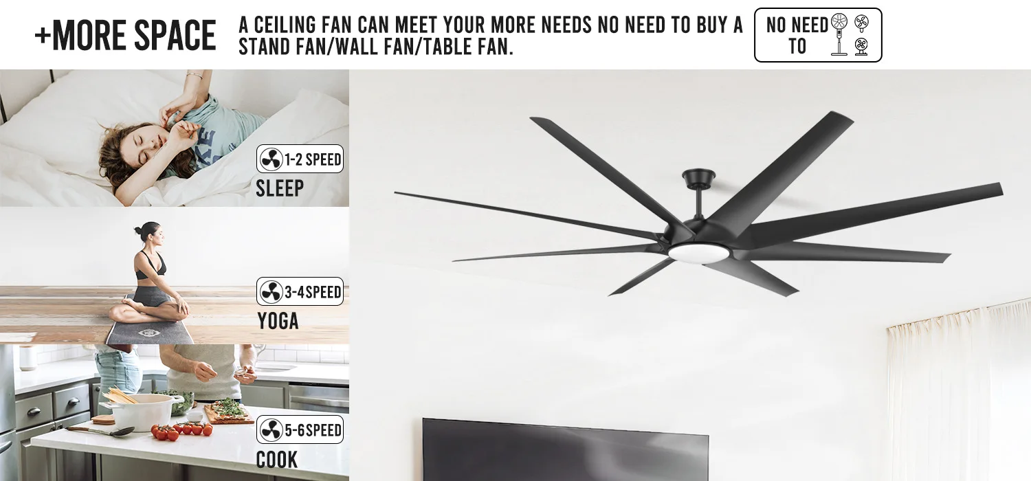 Ceiling Fan, 100-Inch, ABS, 5-Year - detail 12