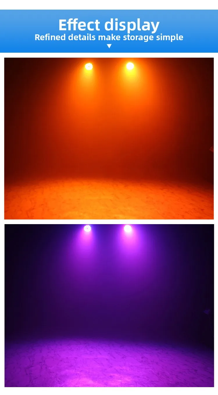 product 24 18w full color led par lights voice controlled ktv bar stage lighting cross border four in one wedding fill light stage-3
