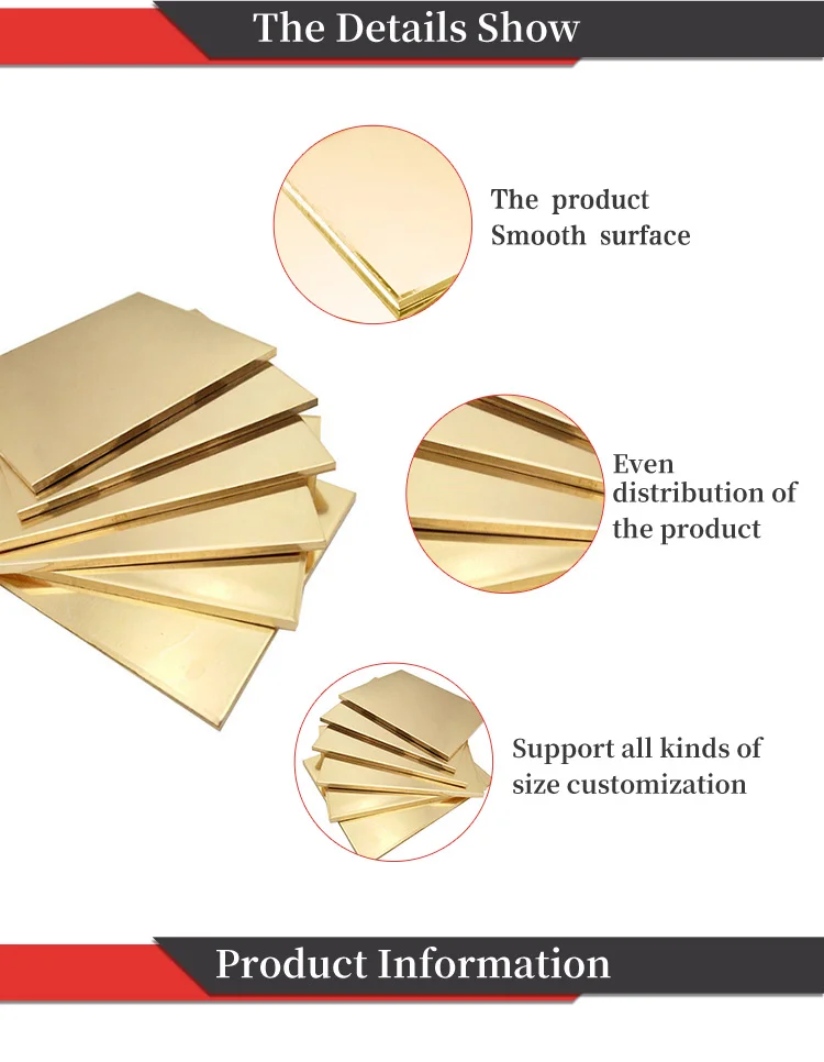 1/2 Hardness Copper Alloy Metal H62 H65 H59 H70 1mm Brass Sheet - Buy ...