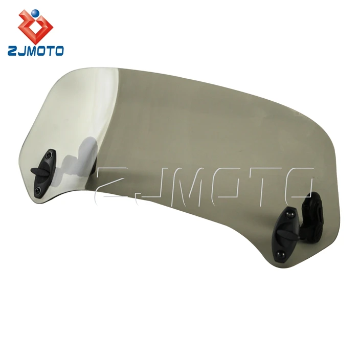 Universal Motorcycle Clear Windshield Spoiler Deflector Extender With