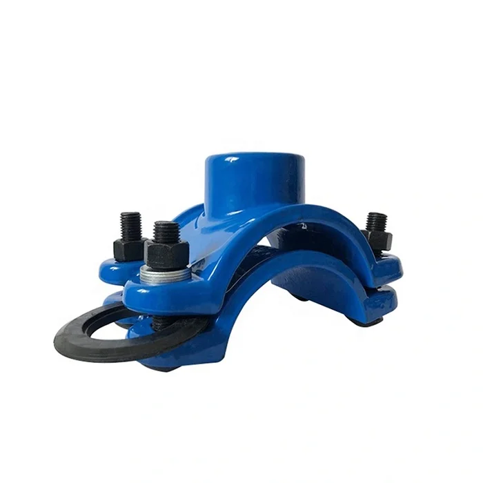 Ductile Iron Pipe DI Half Clamp Theaded Pipe Saddle