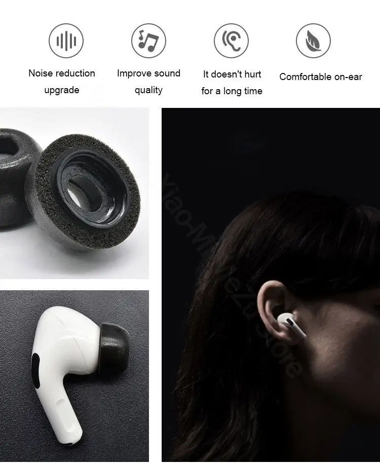 Soft Earplug Earbuds Cover Replacement For Airpods Pro For Apple