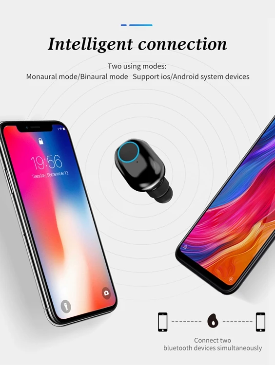 Hot Sale Wireless Earphone Helmet Blue Tooth Cable Round Shape - ANKUX.COM