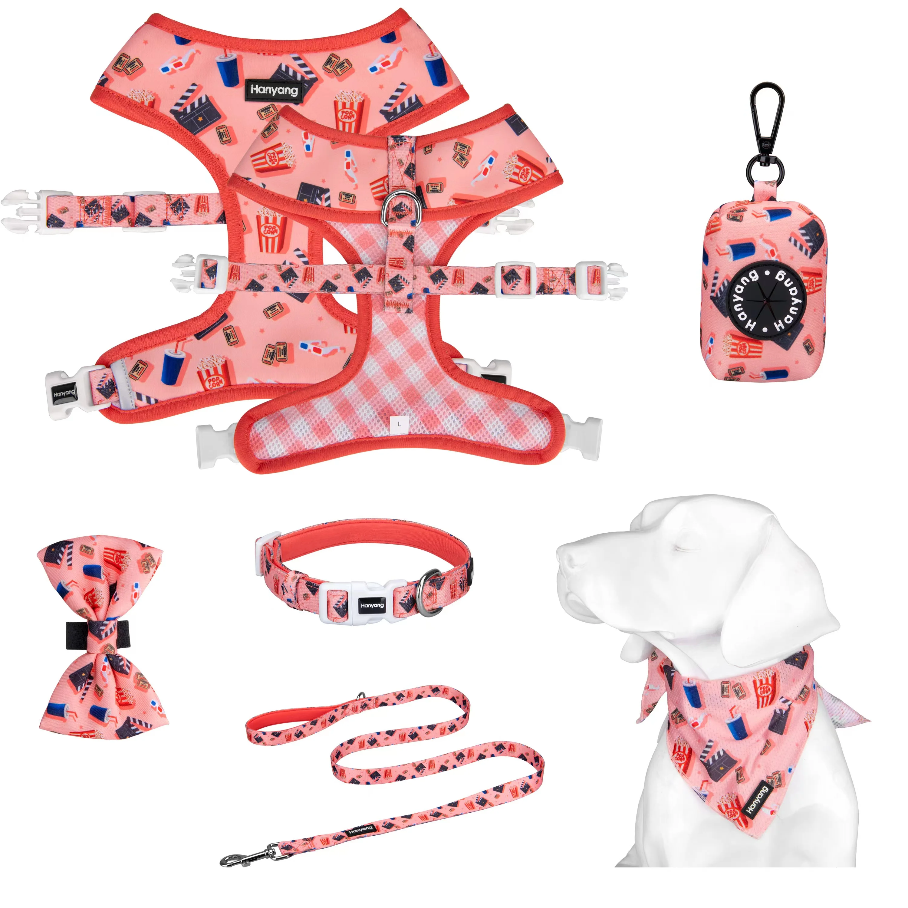Reversible Dog Harness With Matching Accessories Custom Patterns And