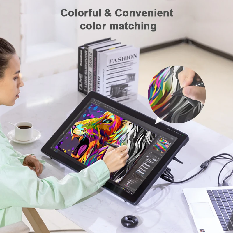 Huion Kamvas 22 plus digital drawing graphic tablet with screen signature  digital drawing tablet monitor| Alibaba.com