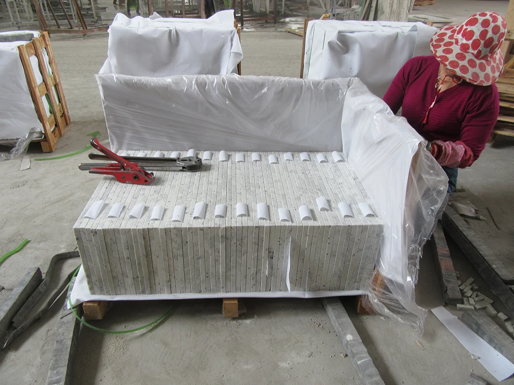 Sri Lanka Polished Andromeda White Granite Tile Slab Price For Kitchen